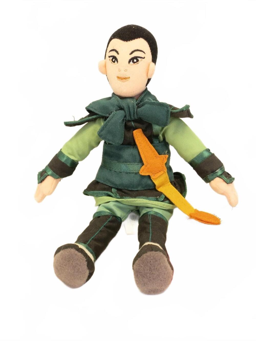 Disney Store Mulan Warrior Princess 9" Plush Bean Bag Stuffed Doll Toy Vintage